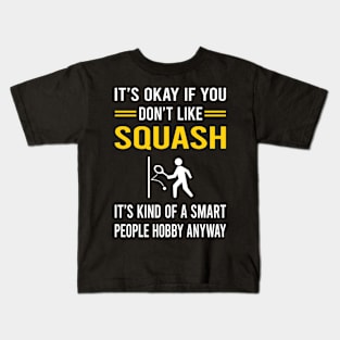 Smart People Hobby Squash Kids T-Shirt